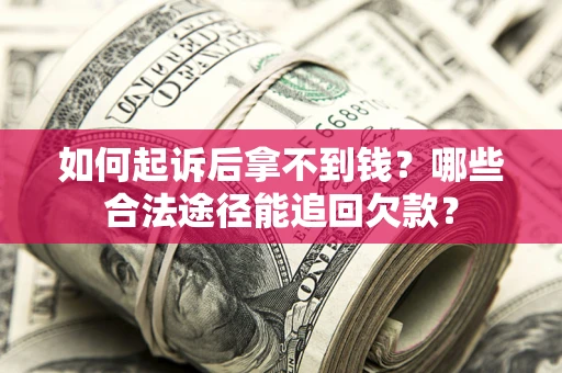 武汉如何起诉后拿不到钱？哪些合法途径能追回欠款？