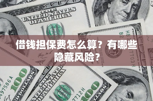 武汉借钱担保费怎么算？有哪些隐藏风险？