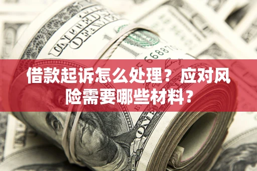 武汉借款起诉怎么处理？应对风险需要哪些材料？