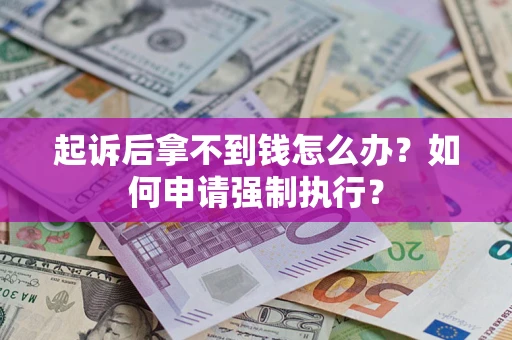 武汉起诉后拿不到钱怎么办？如何申请强制执行？