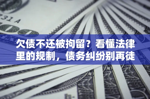 武汉欠债不还被拘留？看懂法律里的规制，债务纠纷别再徒劳奔波