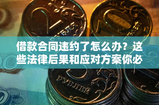武汉借款合同违约了怎么办？这些法律后果和应对方案你必须知道
