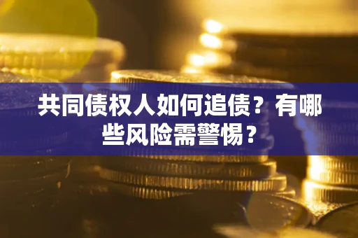 武汉共同债权人如何追债？有哪些风险需警惕？
