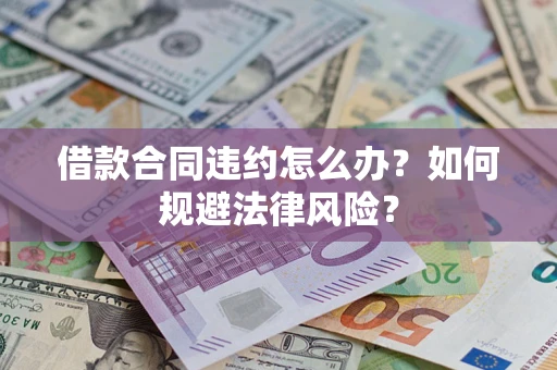 武汉借款合同违约怎么办？如何规避法律风险？