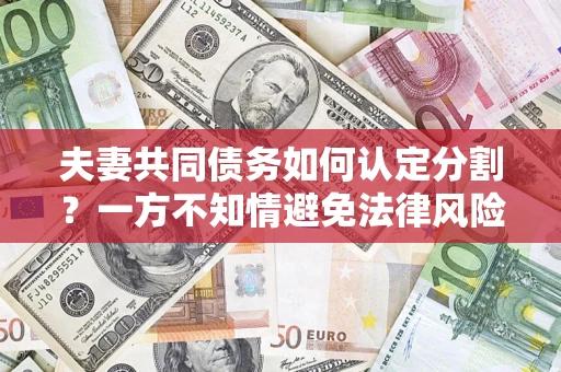 武汉夫妻共同债务如何认定分割？一方不知情避免法律风险必看！